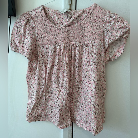 Lucky Brand Tops - Lucky Brand Pink Floral Shirt Blouse